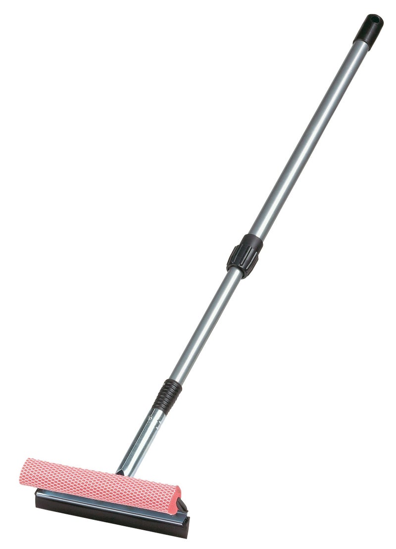Carrand 9045R Standard 8 Metal Squeegee Head with 42 Extension Handle black